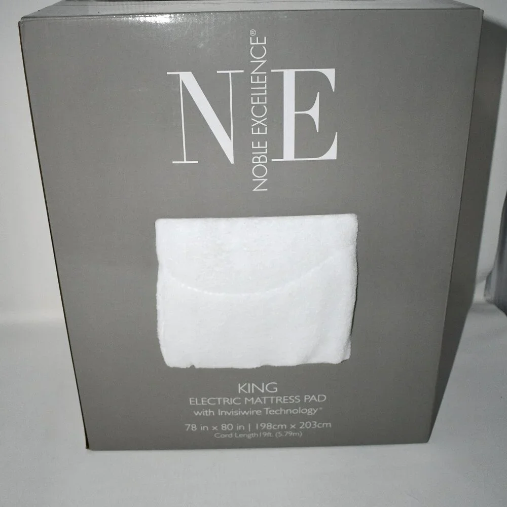 Noble Excellence Electric Mattress Pad with Invisiwire Technology Size: King # N